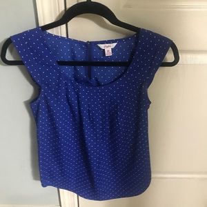 Blue sleeveless top